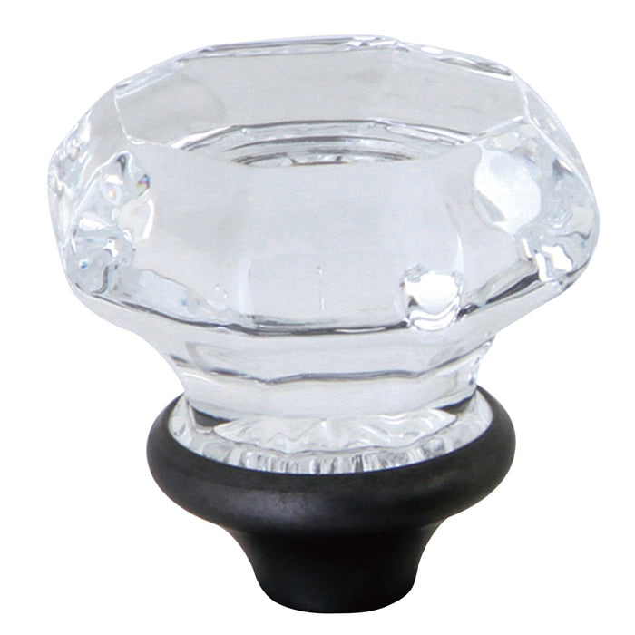 Kingston Brass KSH4465WCL Celebrity Crystal Octagonal Knob Handle, Oil Rubbed Bronze