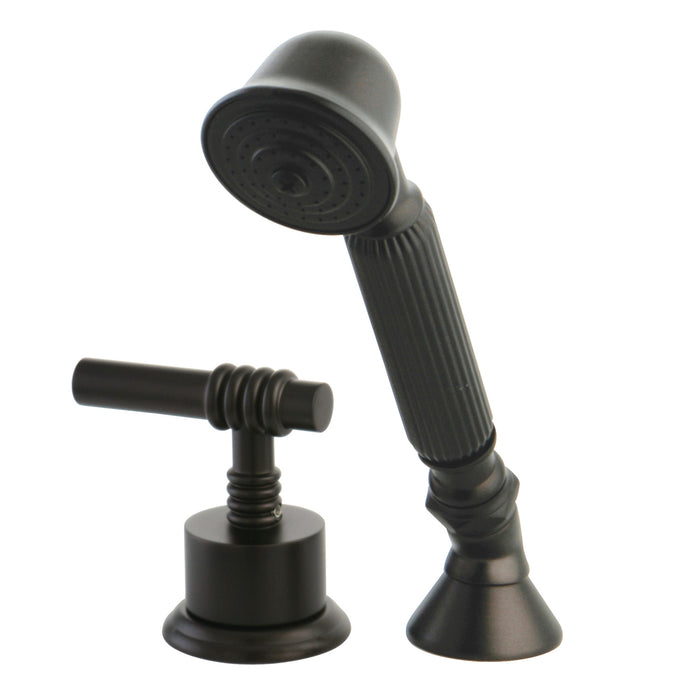 Kingston Brass KSK2365MLTR Deck Mount Hand Shower with Diverter for Roman Tub Faucet, Oil Rubbed Bronze