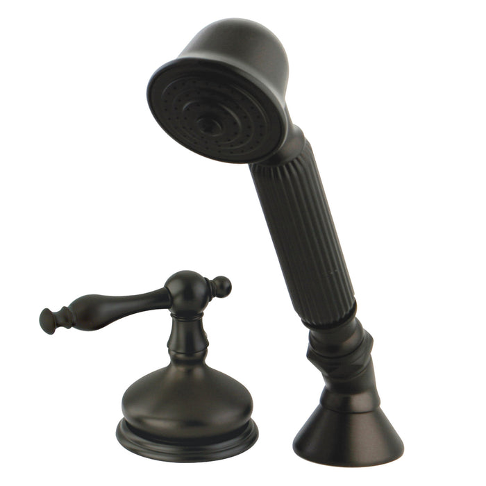 Kingston Brass KSK3335NLTR Deck Mount Hand Shower with Diverter for Roman Tub Faucet, Oil Rubbed Bronze