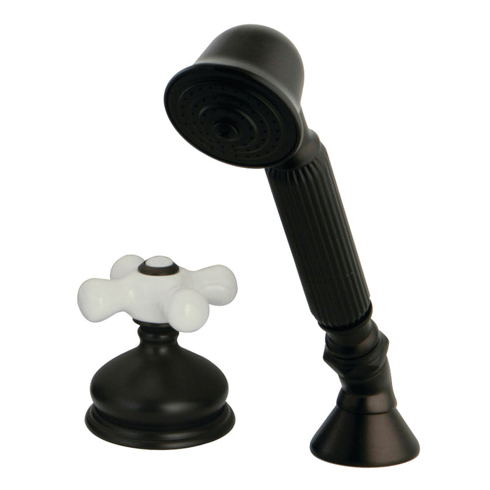 Kingston Brass KSK3335PXTR Deck Mount Hand Shower with Diverter for Roman Tub Faucet, Oil Rubbed Bronze