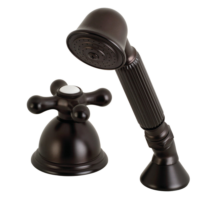 Kingston Brass KSK3355AXTR Deck Mount Hand Shower with Diverter for Roman Tub Faucet, Oil Rubbed Bronze