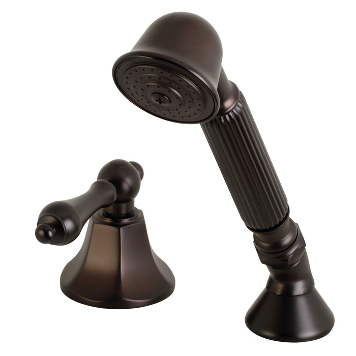 Kingston Brass KSK4305ALTR Deck Mount Hand Shower with Diverter for Roman Tub Faucet, Oil Rubbed Bronze