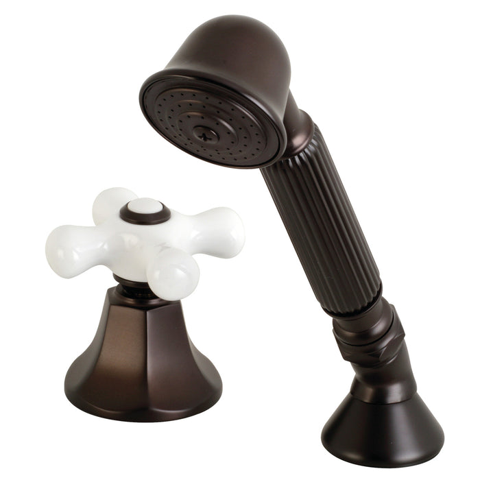 Kingston Brass KSK4305PXTR Deck Mount Hand Shower with Diverter for Roman Tub Faucet, Oil Rubbed Bronze