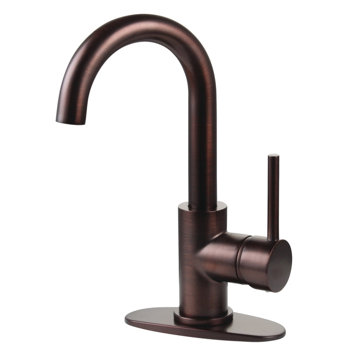 Fauceture LS8435DL Concord Single-Handle Bathroom Faucet with Push Pop-Up, Oil Rubbed Bronze