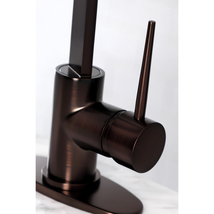 Kingston Brass LS8615NYL New York One-Handle 1-Hole Deck Mounted Bar Faucet, Oil Rubbed Bronze