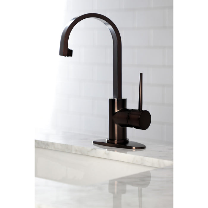 Kingston Brass LS8615NYL New York One-Handle 1-Hole Deck Mounted Bar Faucet, Oil Rubbed Bronze