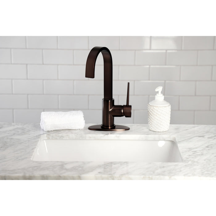 Kingston Brass LS8615NYL New York One-Handle 1-Hole Deck Mounted Bar Faucet, Oil Rubbed Bronze