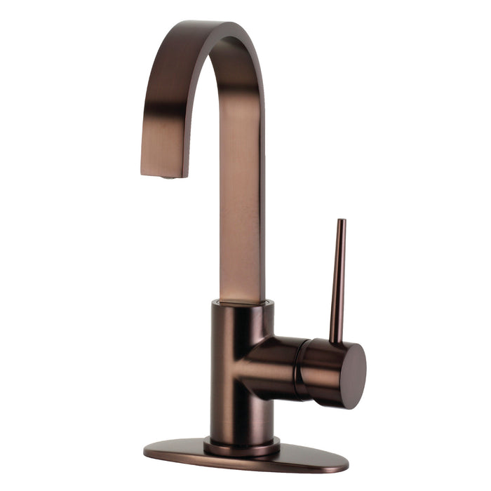 Kingston Brass LS8615NYL New York One-Handle 1-Hole Deck Mounted Bar Faucet, Oil Rubbed Bronze