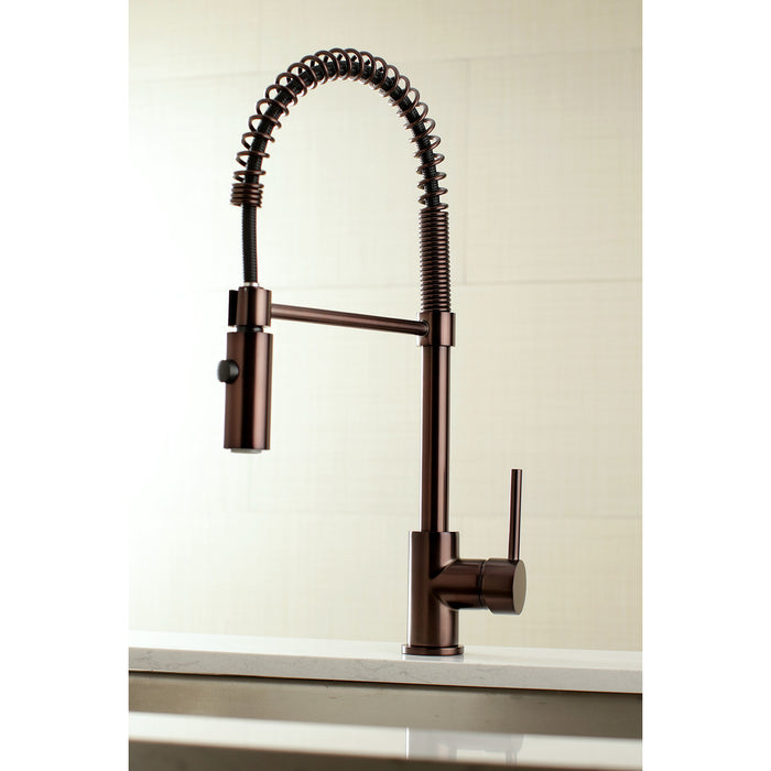 Gourmetier LS8775DL Concord Single-Handle Pre-Rinse Kitchen Faucet, Oil Rubbed Bronze