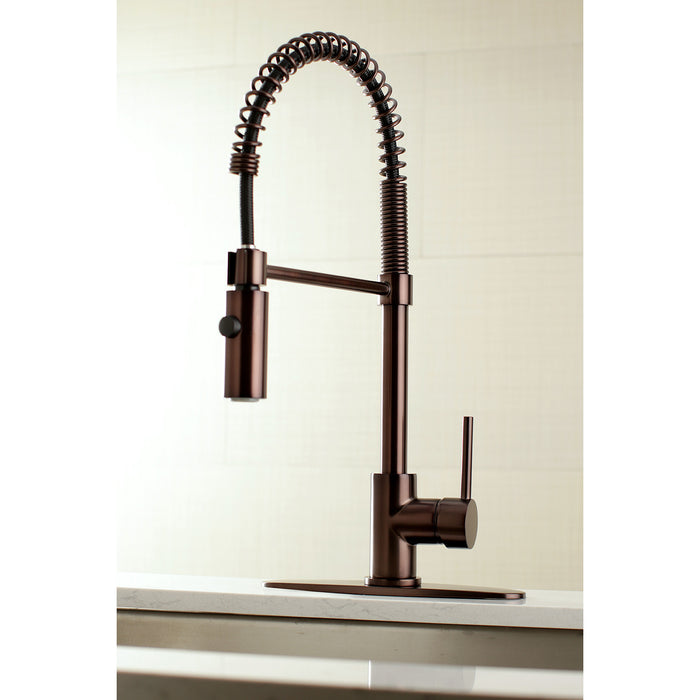 Gourmetier LS8775DL Concord Single-Handle Pre-Rinse Kitchen Faucet, Oil Rubbed Bronze