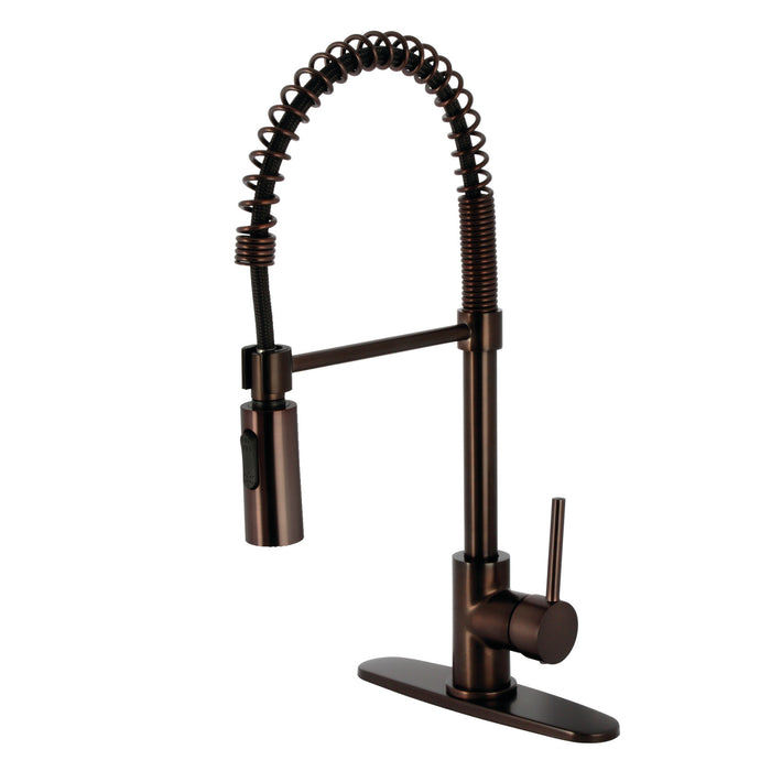 Gourmetier LS8775DL Concord Single-Handle Pre-Rinse Kitchen Faucet, Oil Rubbed Bronze