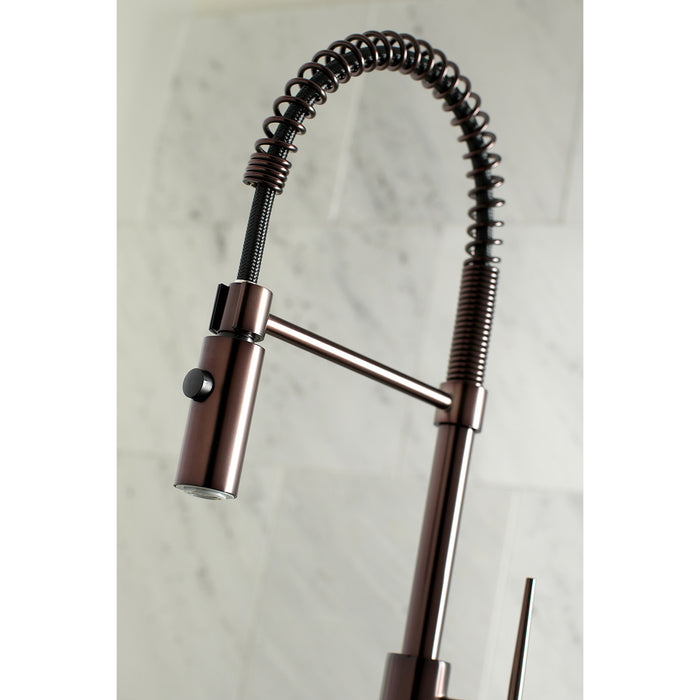 Gourmetier LS8775NYL New York Single-Handle Pre-Rinse Kitchen Faucet, Oil Rubbed Bronze