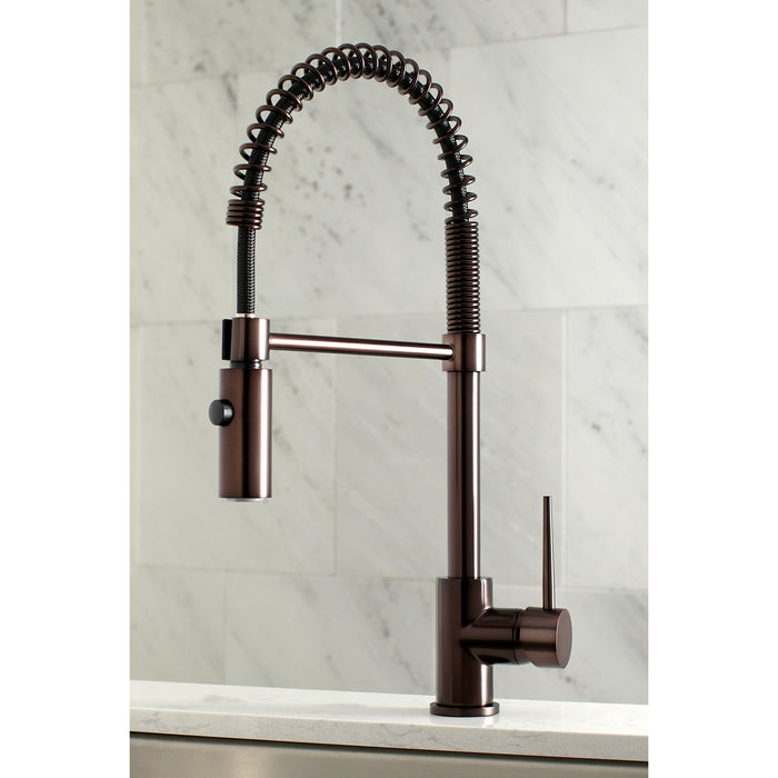 Gourmetier LS8775NYL New York Single-Handle Pre-Rinse Kitchen Faucet, Oil Rubbed Bronze