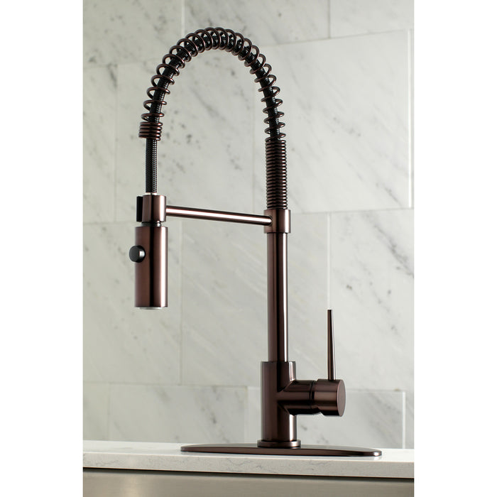 Gourmetier LS8775NYL New York Single-Handle Pre-Rinse Kitchen Faucet, Oil Rubbed Bronze