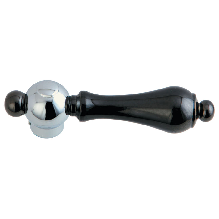 Kingston Brass NSH3967AL Metal Lever Handle, Black Stainless Steel/Polished Chrome