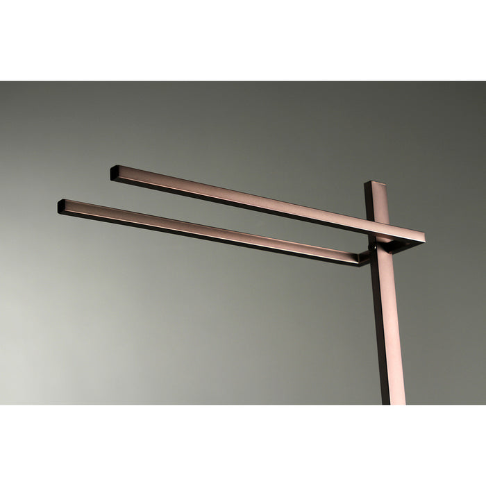 Kingston Brass SCC8605 Edenscape Freestanding Dual Towel Rack, Oil Rubbed Bronze