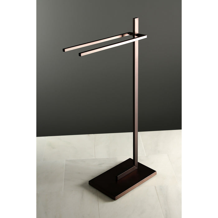 Kingston Brass SCC8605 Edenscape Freestanding Dual Towel Rack, Oil Rubbed Bronze