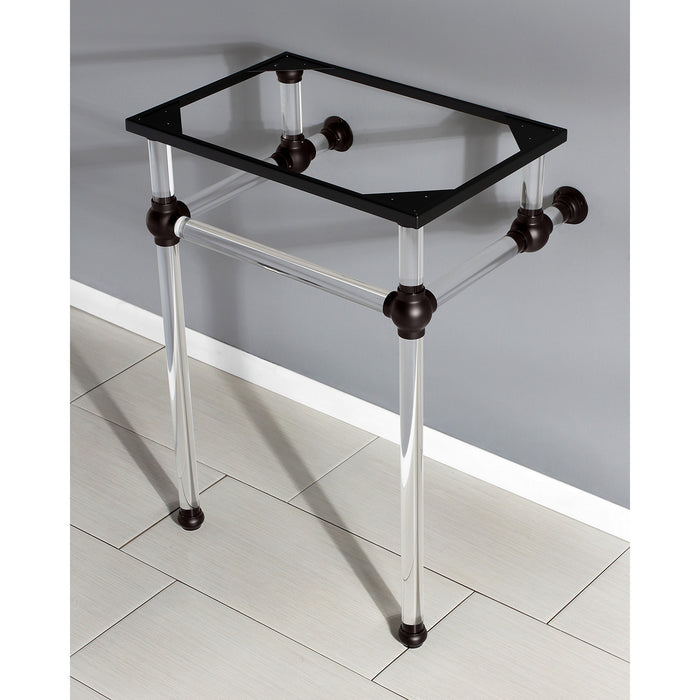 Kingston Brass VAH282033ORB Templeton 24-Inch x 20-3/8-Inch x 33-1/4-Inch Acrylic Console Sink Legs, Oil Rubbed Bronze